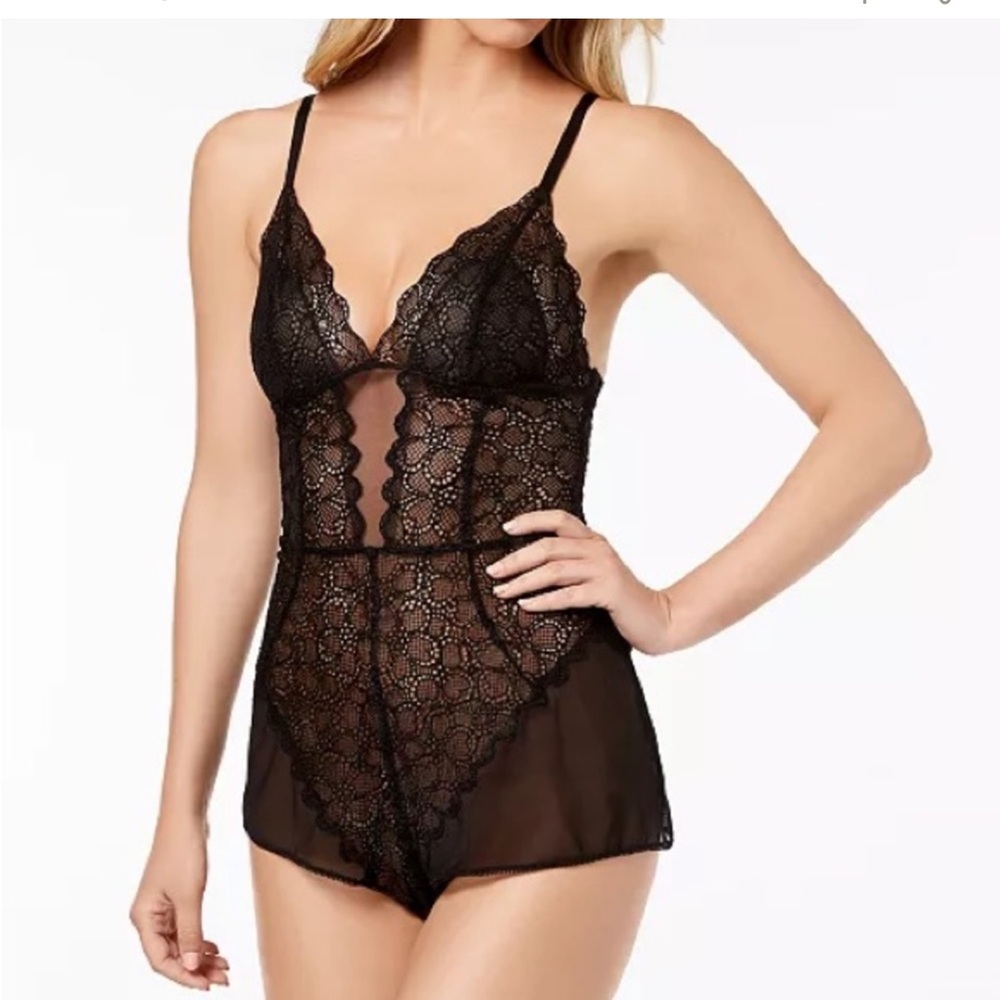 DKNY Teddy Lace Rpmper Lingerie